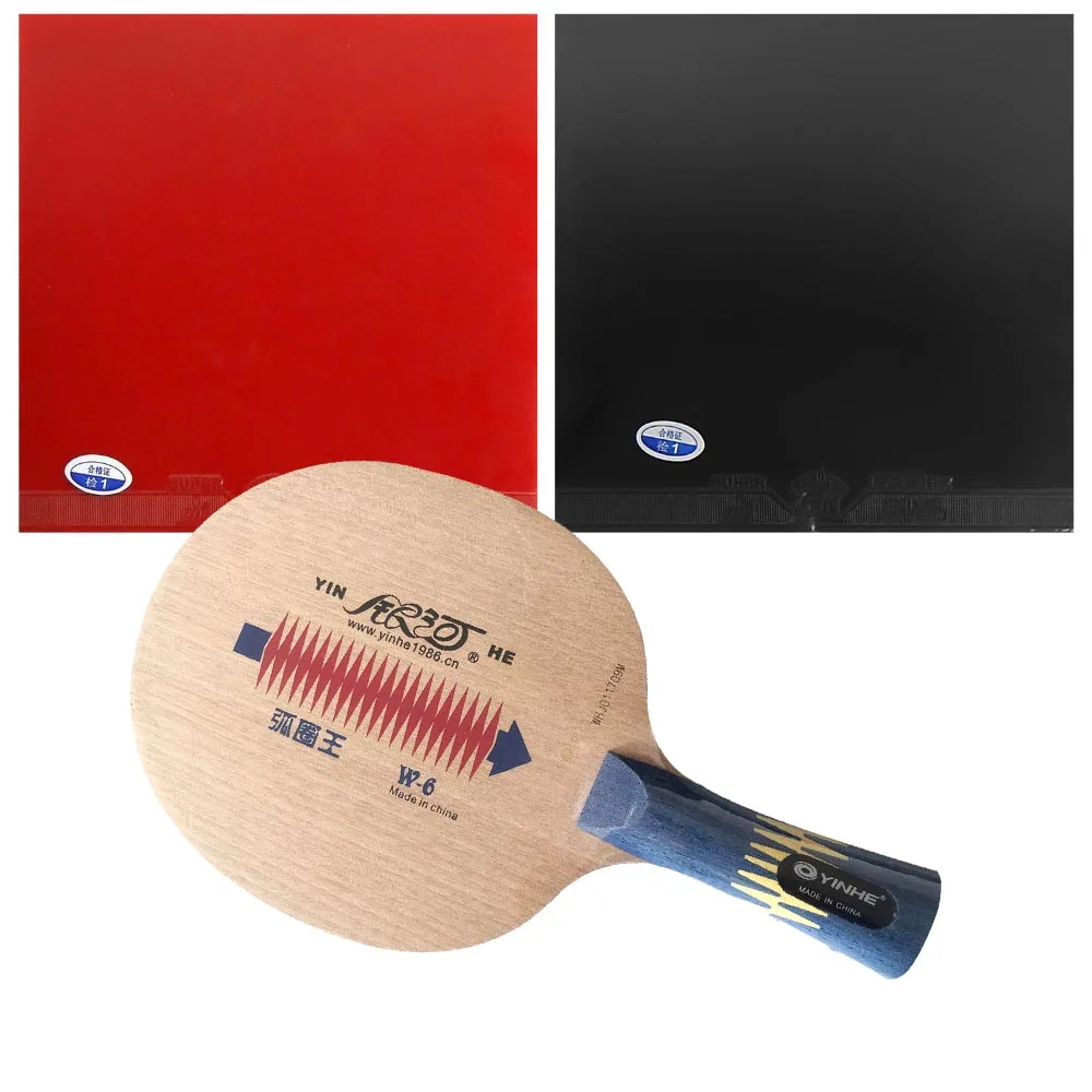 Профессиональная ракетка для настольного тенниса Galaxy YINHE W 6 Blade с 2x729 Super FX Rubbers Long