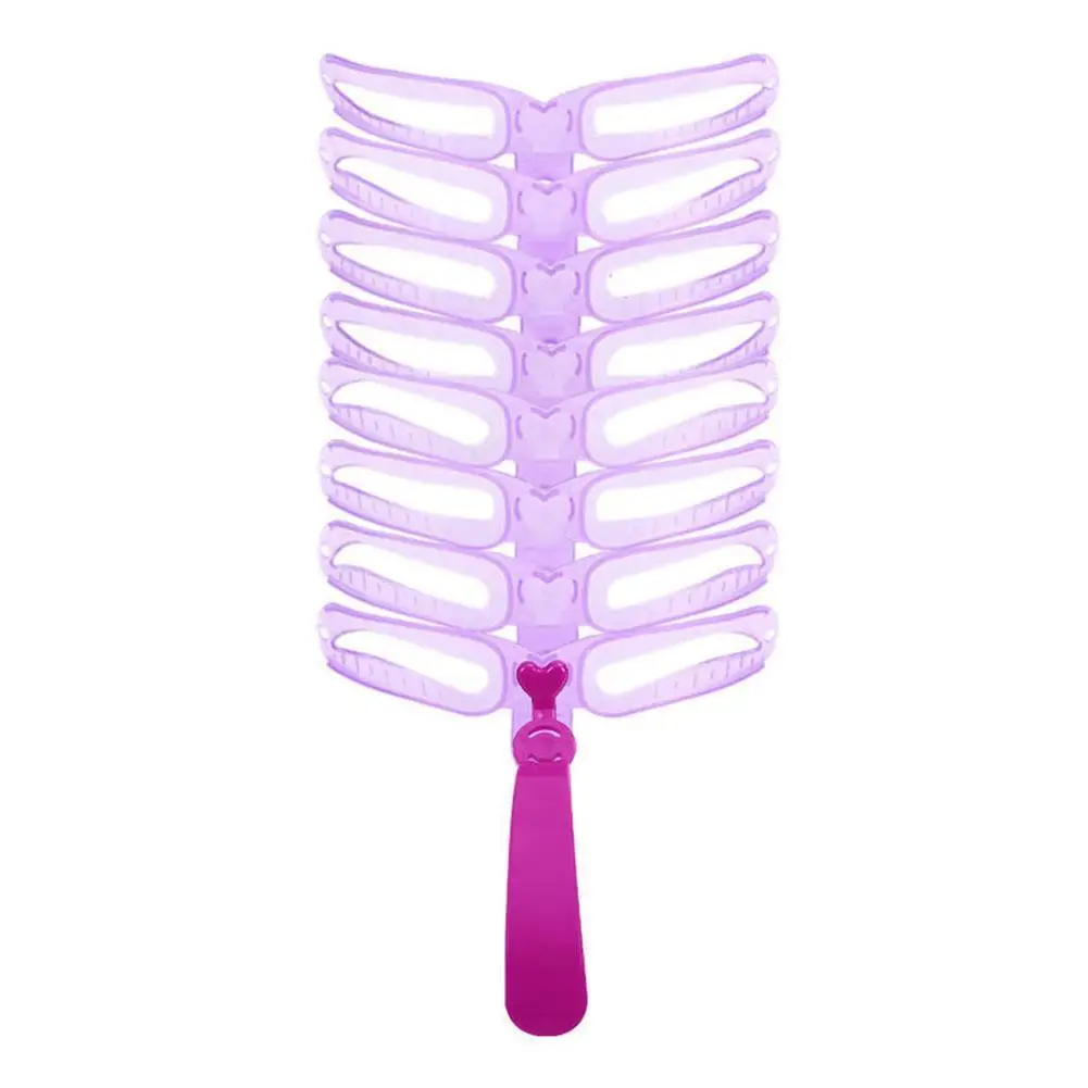 8 в 1 трафареты для бровей женщин многоразовый портативный Шаблон Уход креативные