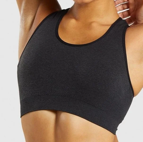 

CAIDA Gym Ladies Sports Suit Jacquard Gather Sports Underwear Vest Type Women's Sportswear