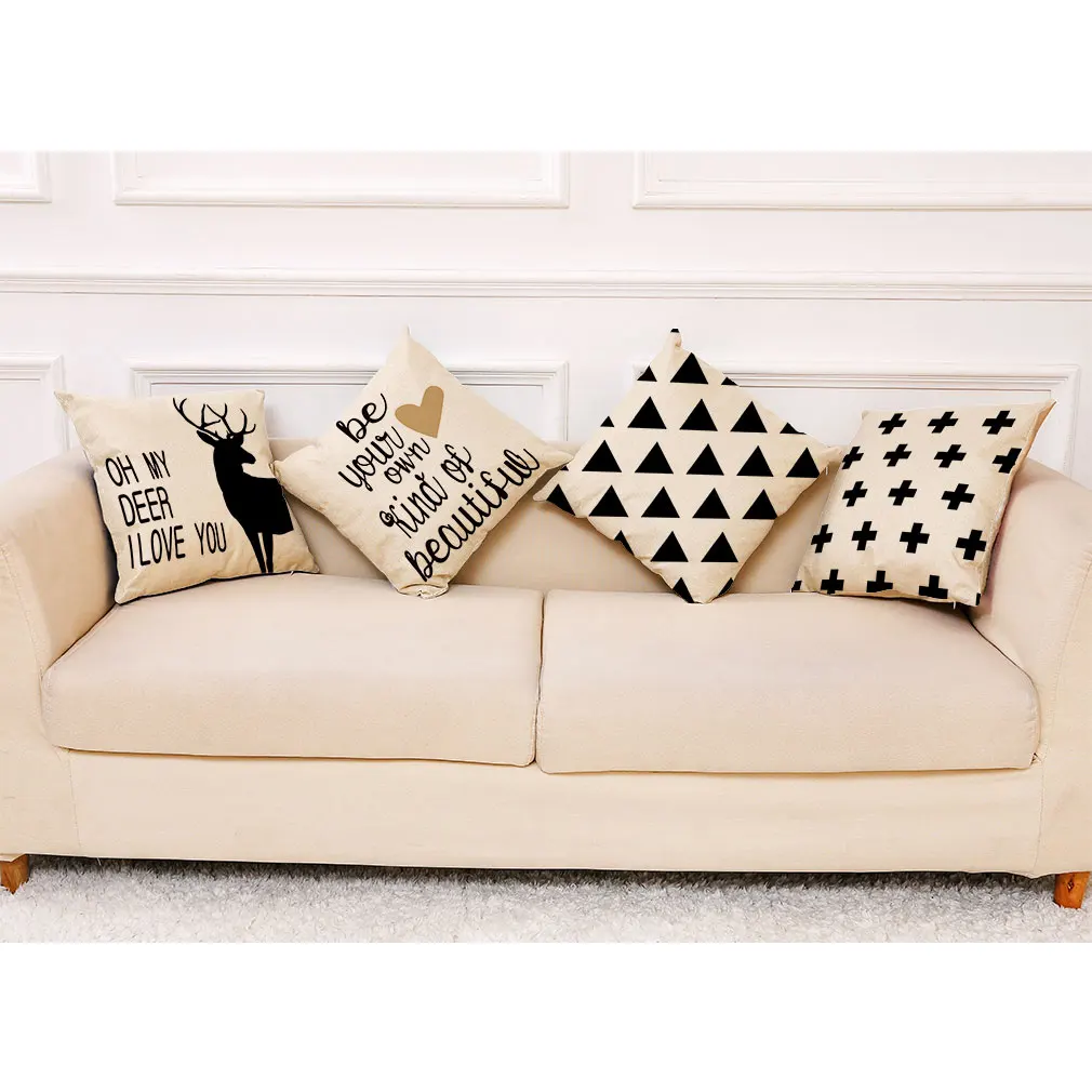 

Elk Wave Point Decoration Pillow Home Decor Accessories Pillow Cases For Bed Living Room Decoration House Cushion Cover 45x45cm