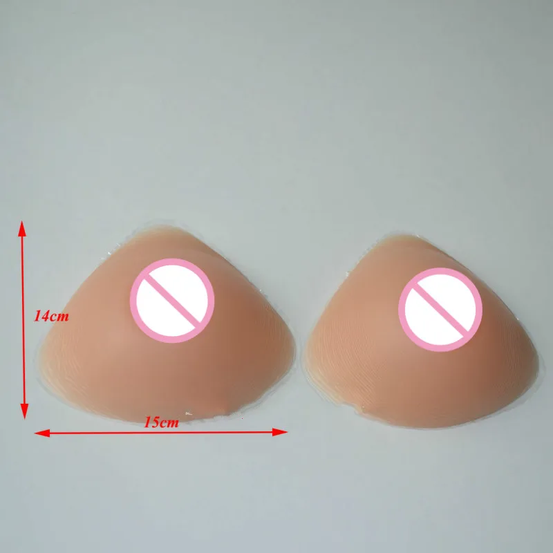 A Cup 600g Triangle Silicone Breast Shape Enhancer Cross Dressing Table Transgender Role Play Highlights The Figure Line