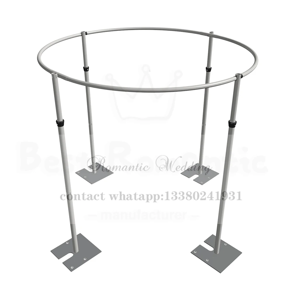 3 м диаметр на высокий круглый круг белая свадебная труба и драпировка павильон