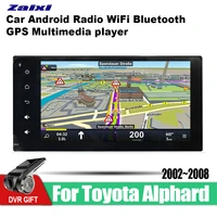 zaixi 7 inch 2din android car radio wifi autoradio hd 1024600 tochscreen gps multimedia player for toyota alphard 20022008