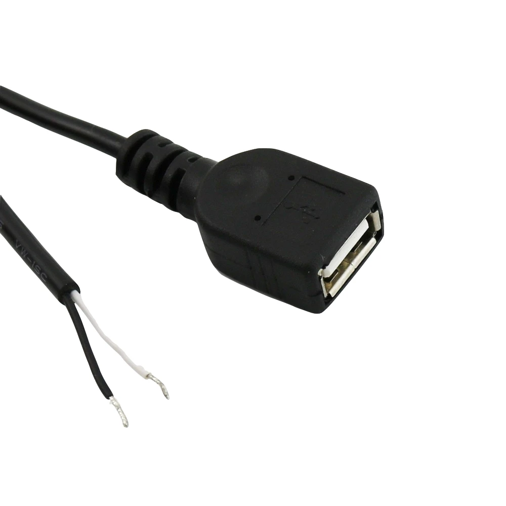 10x USB 2.0 A Female Jack to 2 Pin wire Charge Connector Adapter Cable Cord DIY 30cm/1ft | Электроника