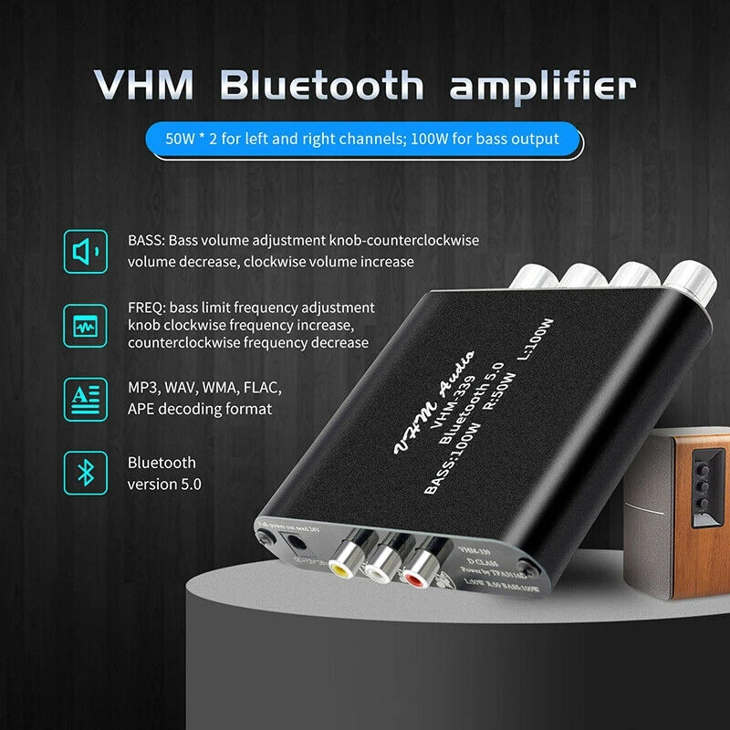 HIFI Bluetooth стерео аудио сабвуфер усилитель платы TPA3116 D2 цифровой мощности 2 1 канала