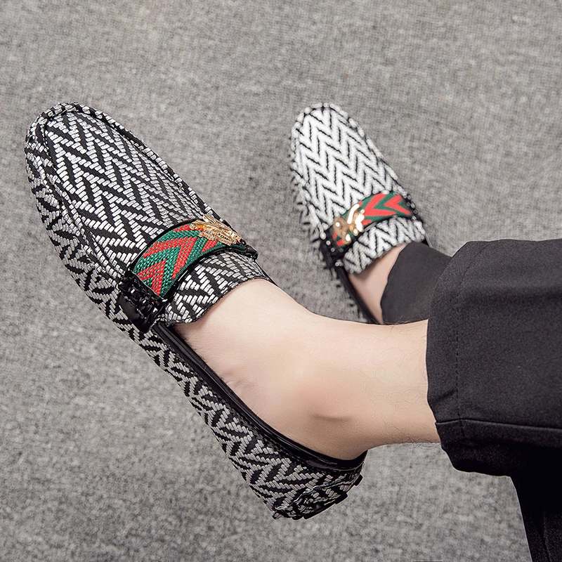 Размера плюс для мужчин Лоферы светильник водонепроницаемые мокасины Кожаная