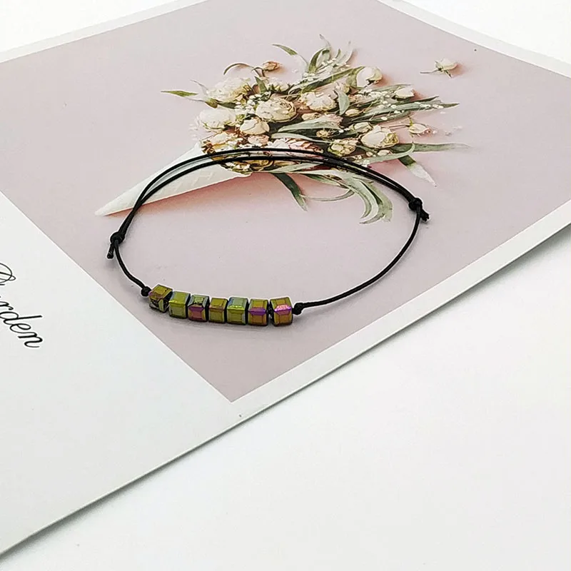 2019 новый модный браслет с кристаллами для женщин и мужчин простой веревочной