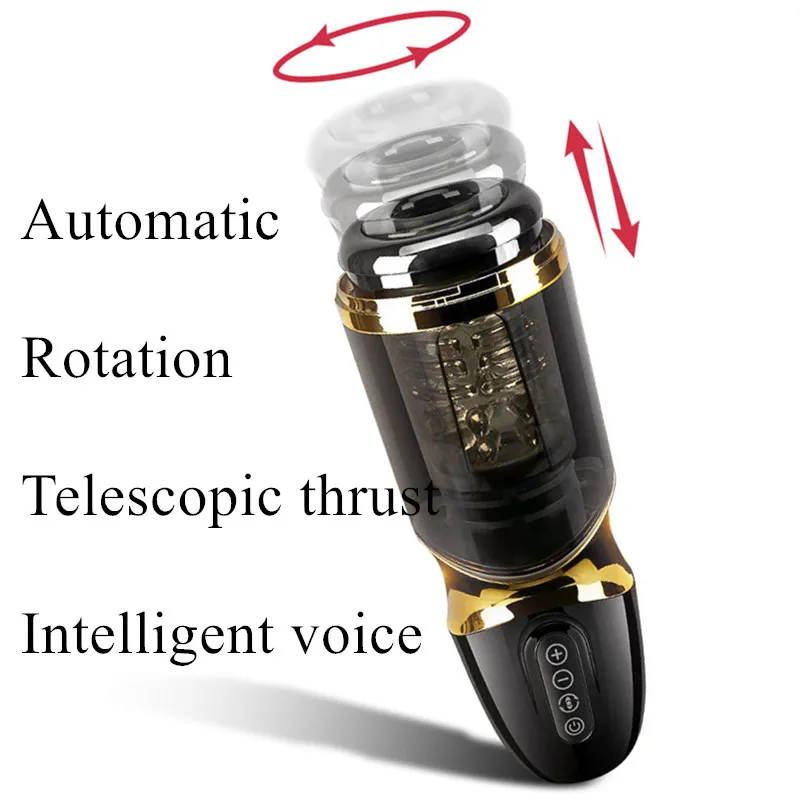 Новая автоматическая чашка для мастурбации с 10 вибрациями умные телескопические