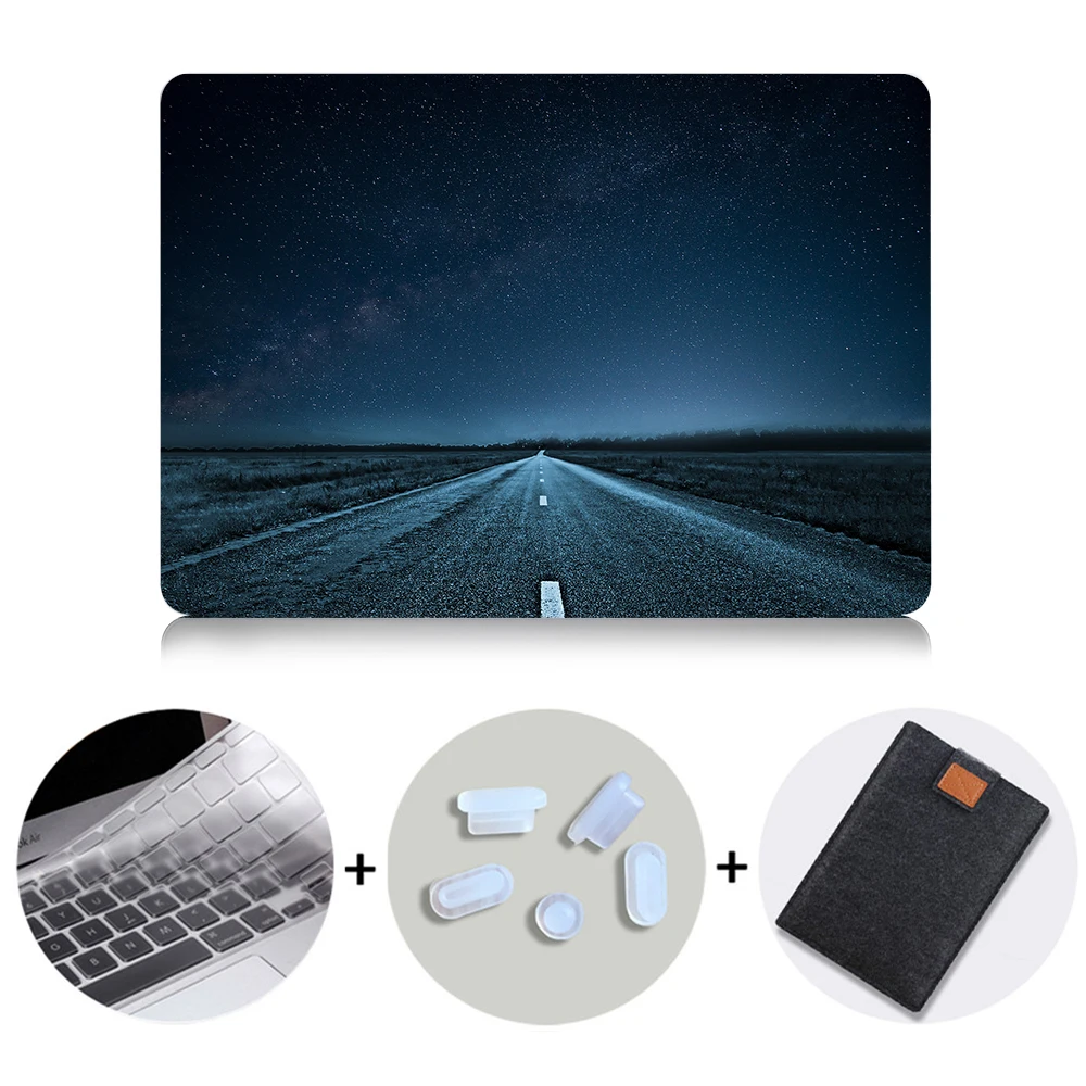 Чехол MTT для Macbook Pro retina 13 15 с сенсорной панелью, Жесткий Чехол для mac book Air 11, новинка 13,3, 12 дюймов, чехол для ноутбука с пейзажным принтом - Цвет: MB08