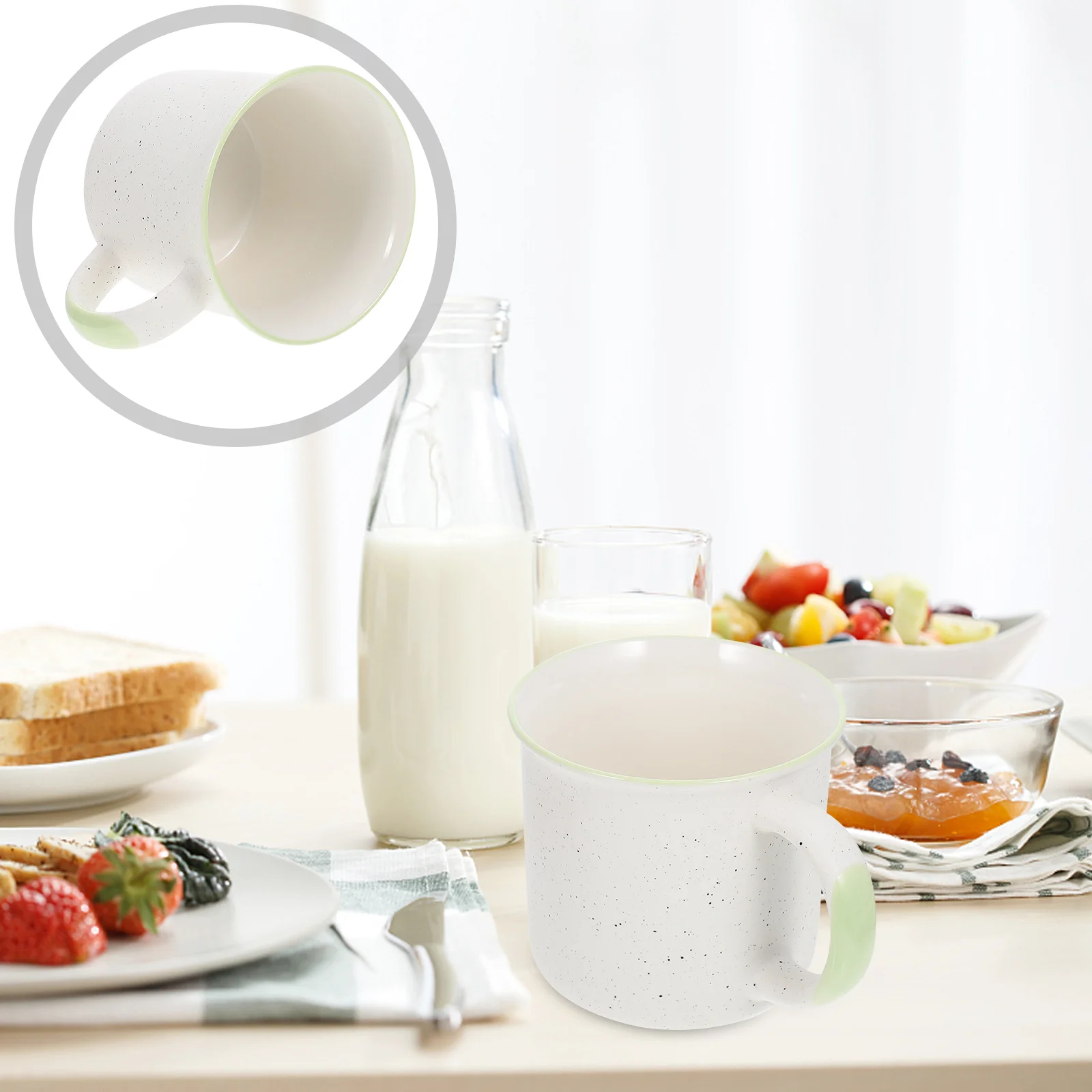 Эмалированная кофейная кружка винтажная эмалированная чашка для хранения воды