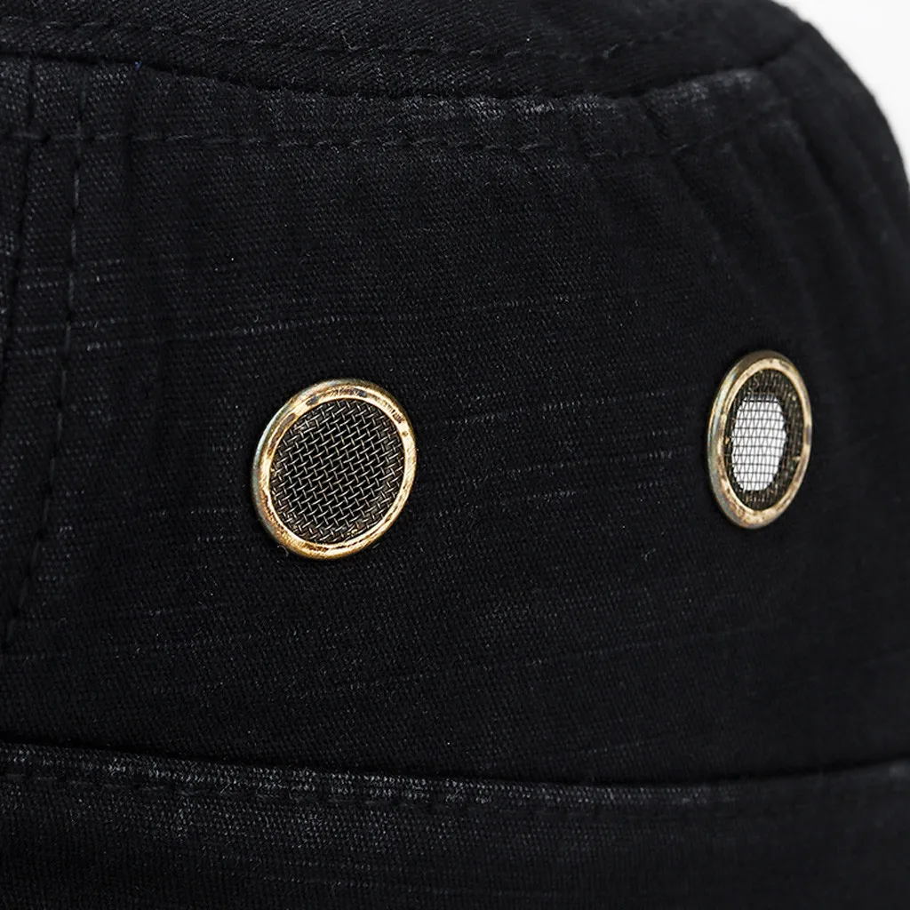 

Unisex Solid Color Cap Military Adjustable Flat Cap Classical Style Hat Sunscreen Sun Hat Casual Hat Vintage Baseball Cap Hats