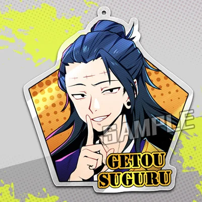 

Anime Jujutsu Kaisen Fushiguro Megumi Keychain Badge Button Brooch Pins Collection Cartoon Pendant Keyrings Card Case Cosplay