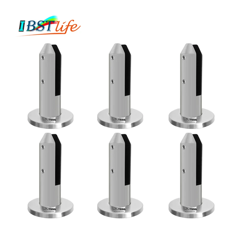 

6 шт./лот дуплексная опора из нержавеющей стали 2205, ограждение для стеклянного бассейна, поручни балюстрады