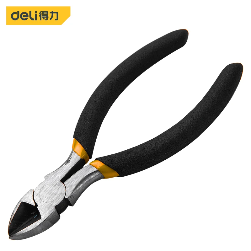 

deli 5 Inch Diagonal Wire Cutter Pliers Electricity Cable Cutting Tool Electrican Work Diagonal Pliers Electrical Repair Tool