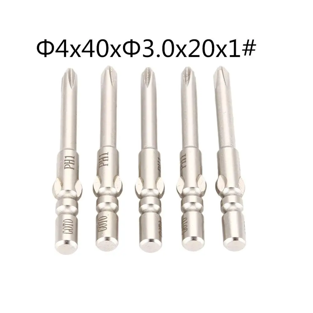 Бежевый 5Pcs S2 Steel Magnetic Precision Philips Screwdriver Bits Set Cross Tip Hex Screwdriver Screw Hand Repair Opening Tools - Цвет: Бежевый