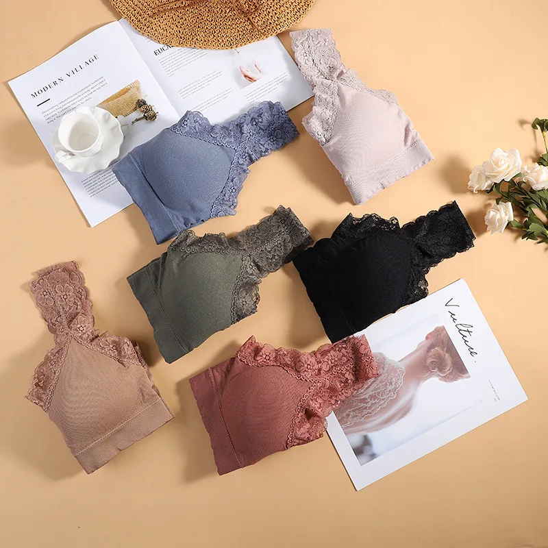 Модный женский дышащий бюстгальтер с эффектом пуш-ап. Кружевной бесшовный