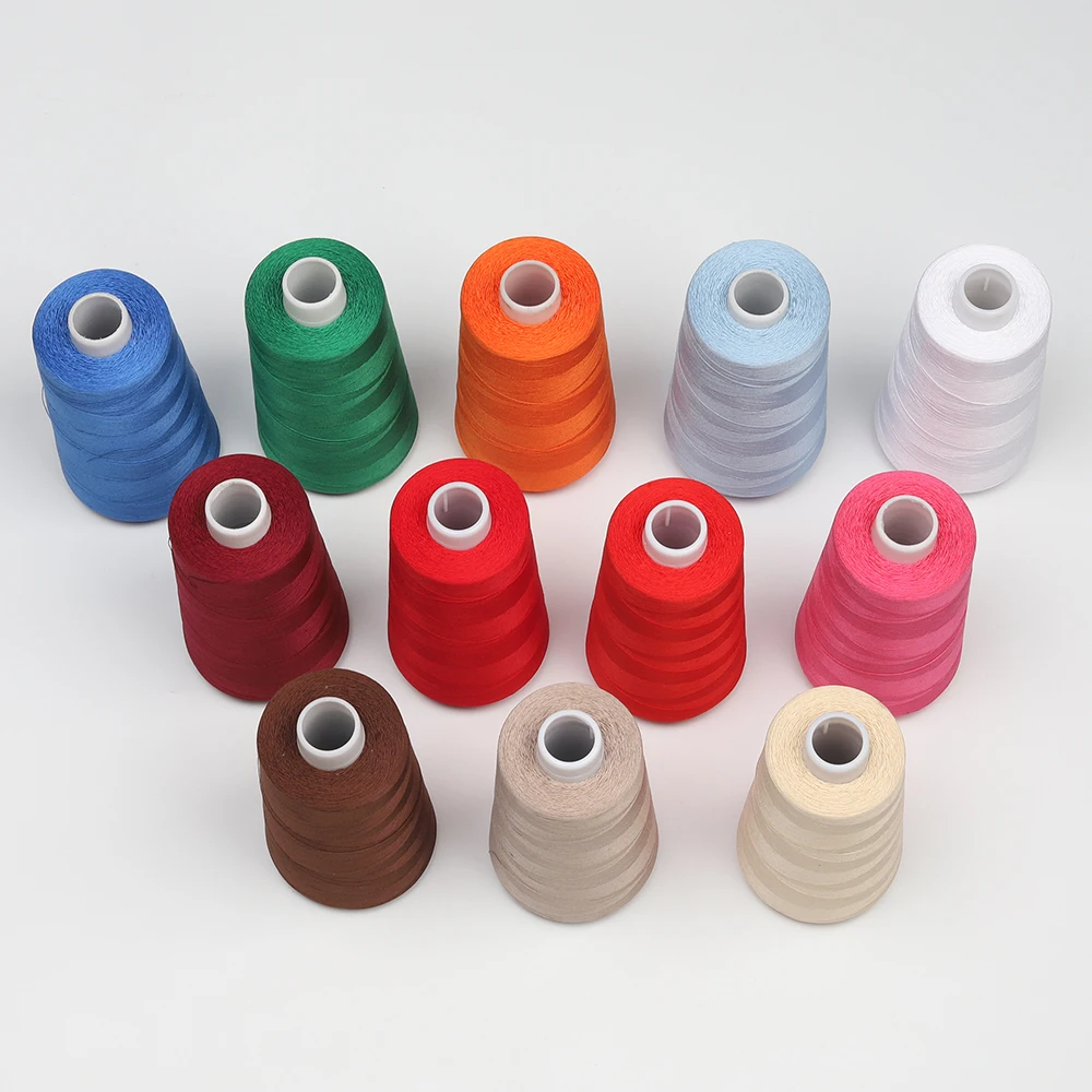 Mercerized and Singed 40S/3 2500M Cotton квилтинг Thread 40WT Универсальный пошив изготовлен из 100%