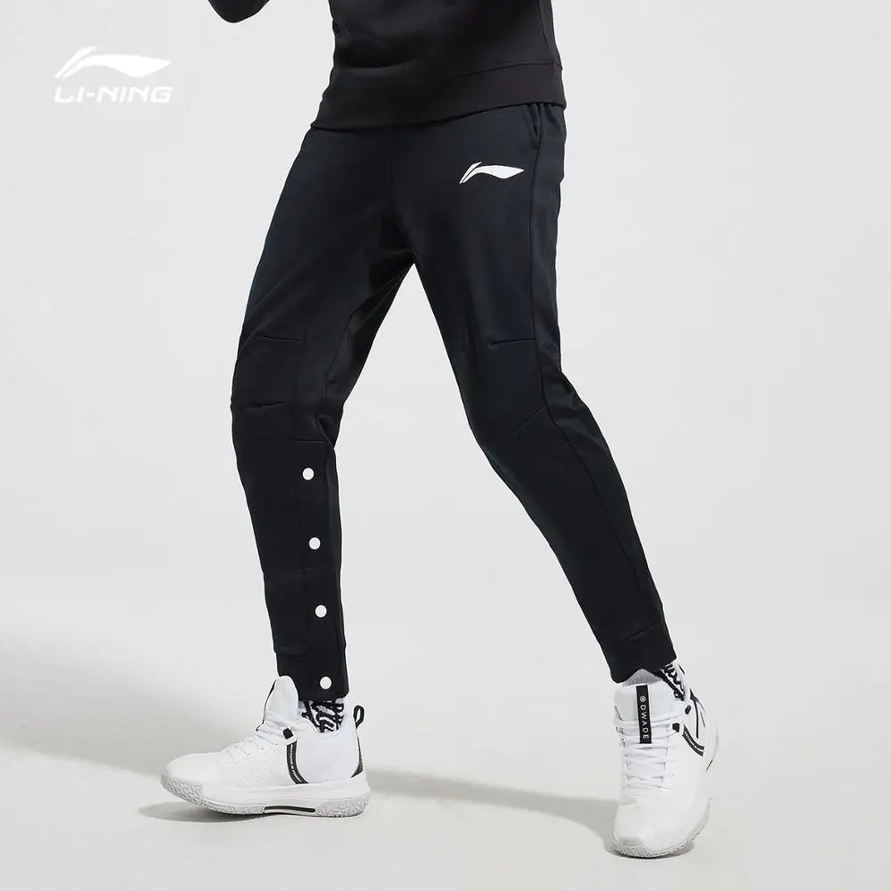 Li-Ning мужские баскетбольные штаны BAD FIVE флисовые теплые удобные спортивные штаны с карманами на кнопках AKLN877 MKY425