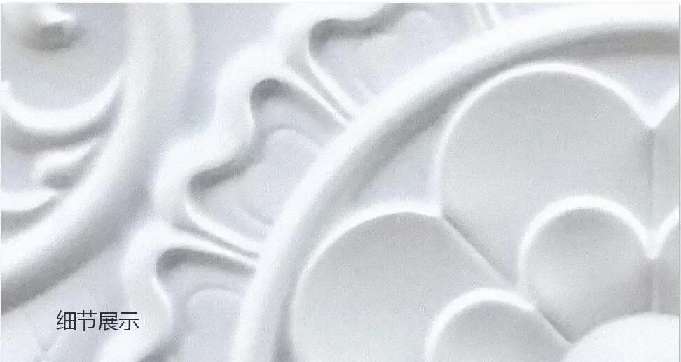 Пользовательские 3D фото обои потолки белая Гипсовая линия 3d тиснение