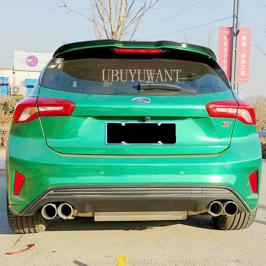 

Спойлер UBUYUWANT для 2019 2020 Ford Focus, задний спойлер из АБС-пластика, спойлер на крышу автомобиля украшение в виде хвостового крыла, Внешние детали ...
