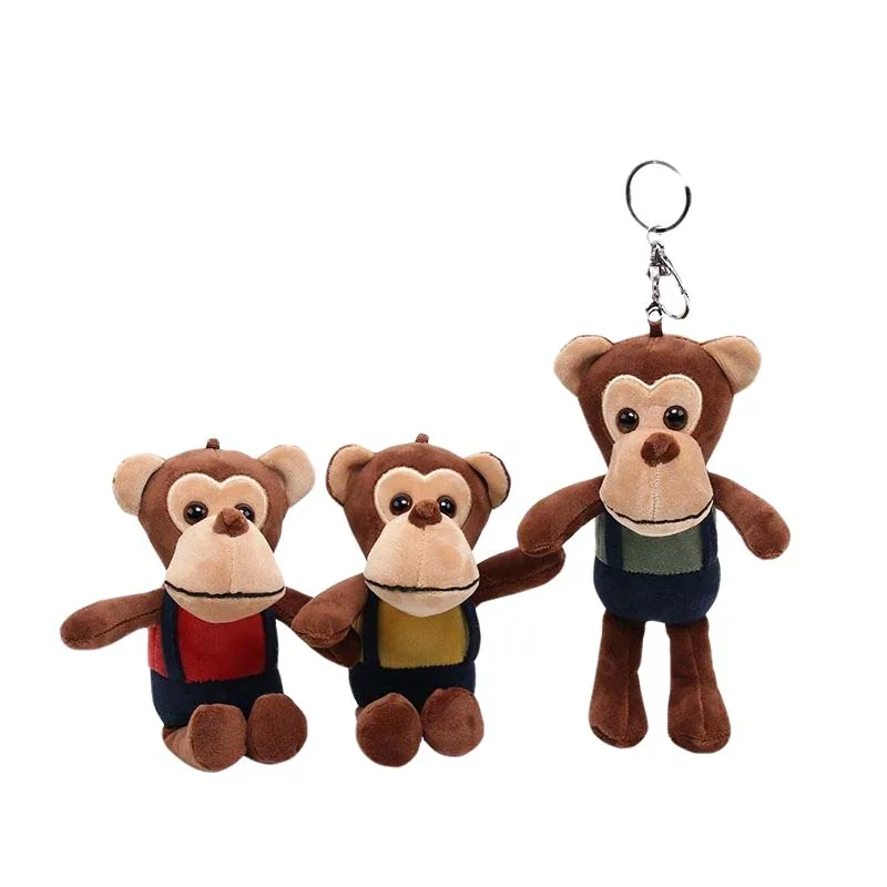 17 см полосатой толстовкой и с рисунком обезьяна плюшевые игрушки душистый брелок