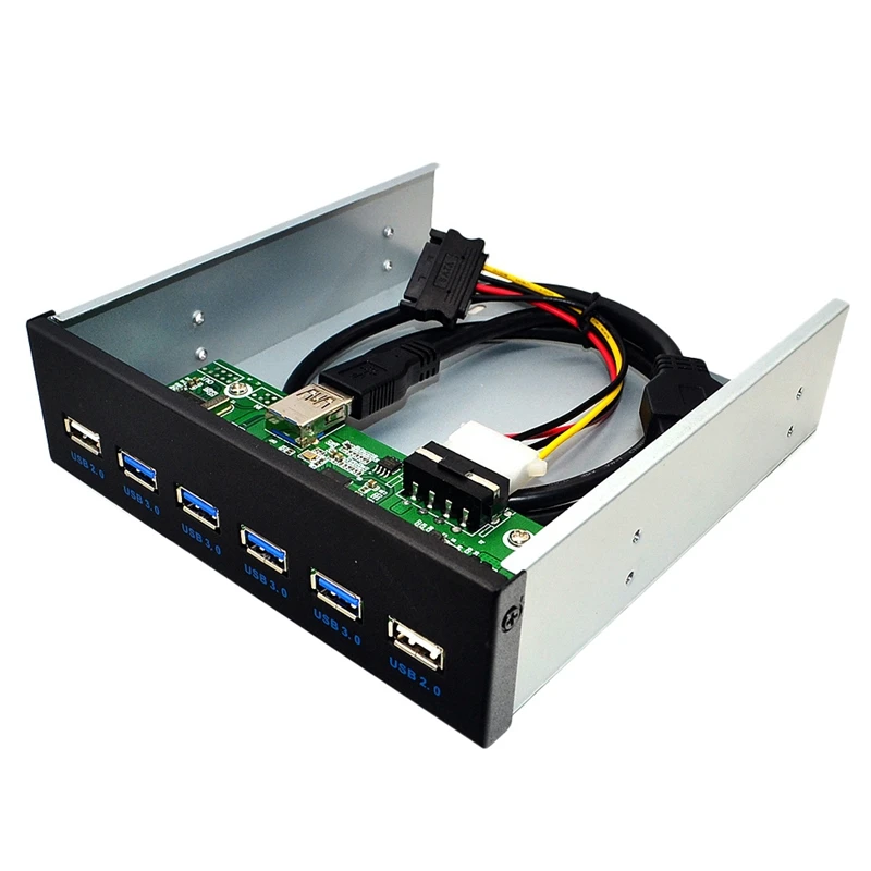 2 порта USB2.0 + 4 USB3.0 настольная Передняя панель оптические приводы Bay расширение для