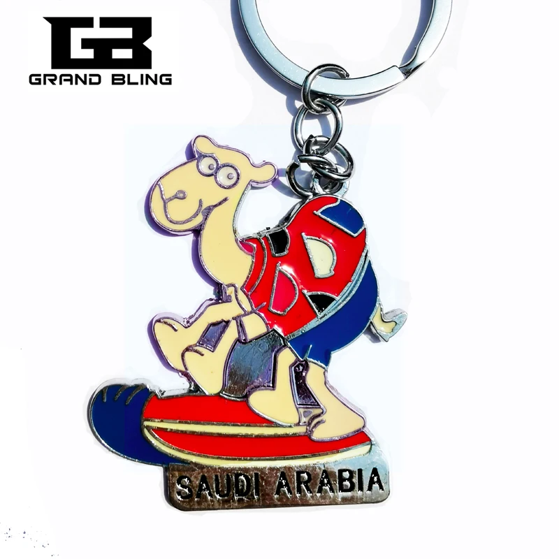 State Theme Gift &quotСаудовская Аравия&quot с милым верблюжьей Сувенирный брелок для