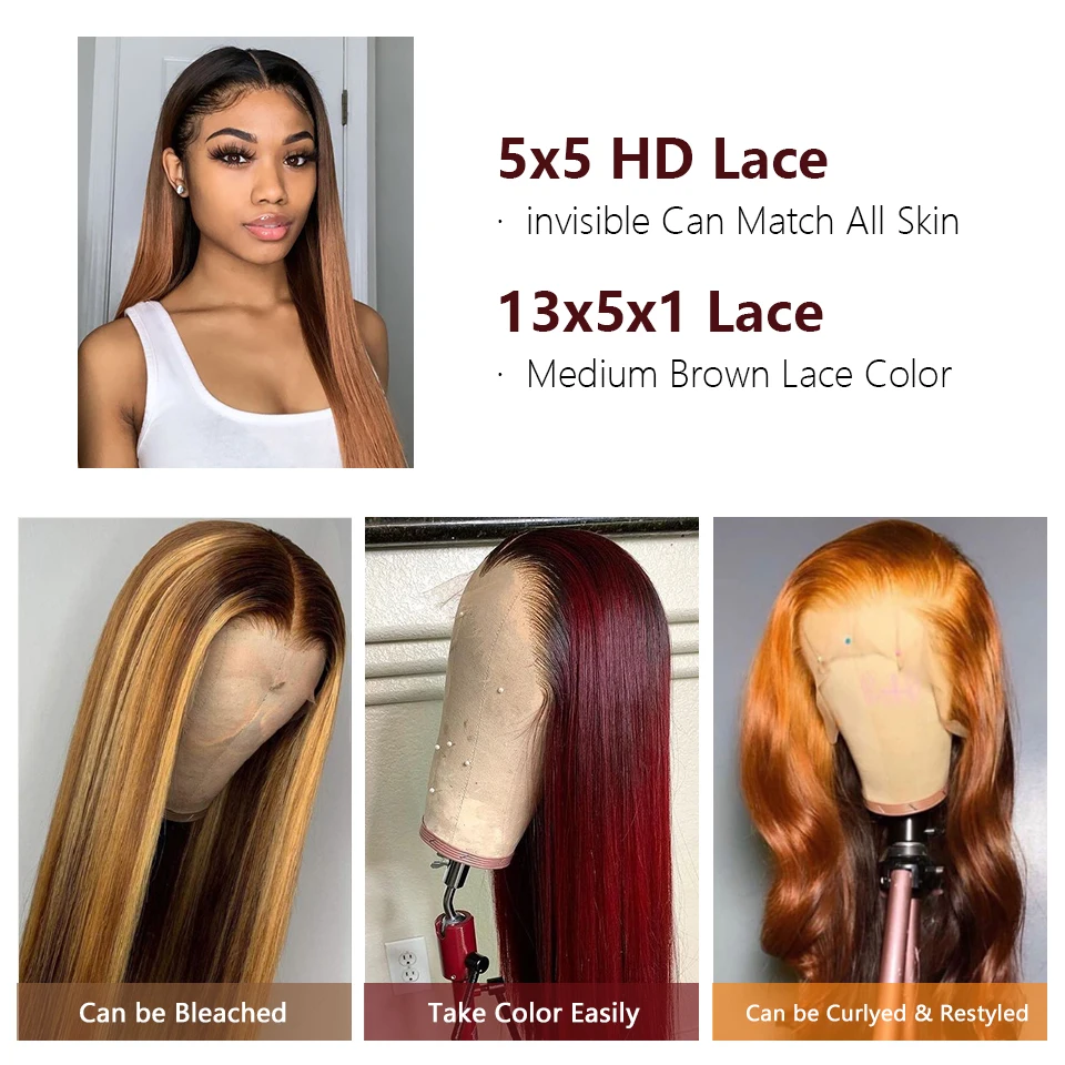 Парики на сетке 5x5 бразильские прямые парики из человеческих волос