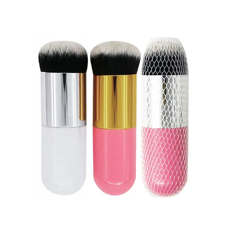 

New Chubby Pier Foundation Brush Flat Cream Makeup Brushes Professional Cosmetic BB CC Cream Make-up Soft Brush Beauty Tool