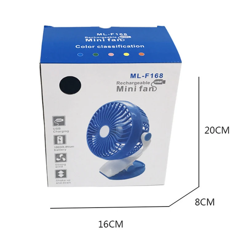 Портативный вентилятор охлаждения мини USB вращающийся на 360 градусов