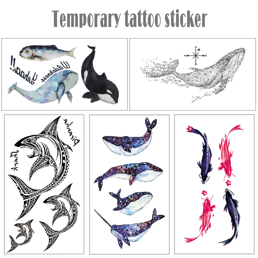 Маленькая Временная тату наклейка 1 шт. водостойкая поддельная татуировка с