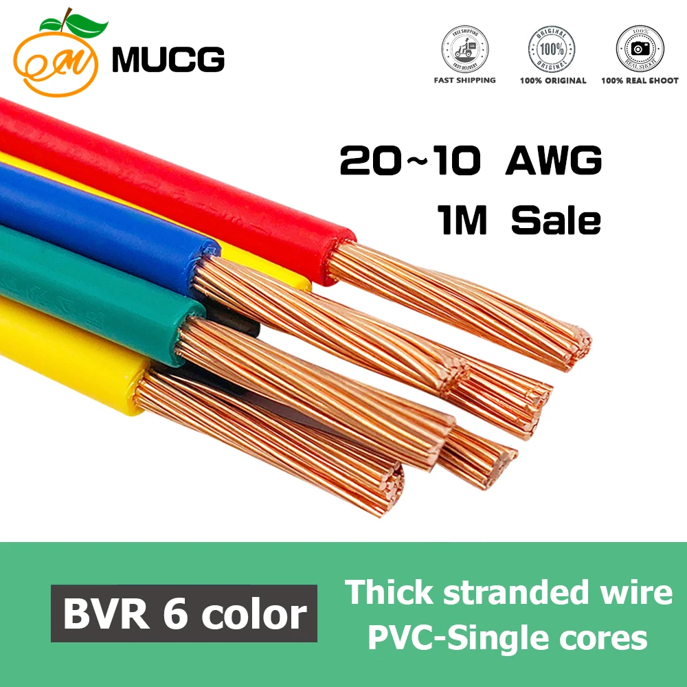 Медный обмоточный провод электрический кабель Красные Кабели питания из ПВХ 220 В
