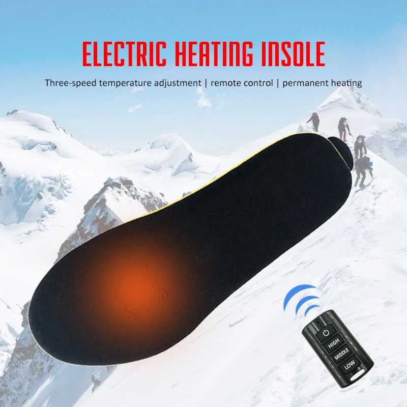 

NEW Intelligent Wireless Remote Heated Insoles Foot Warming Pad Feet Warmer Sock Pad Mat Winter Outdoor Heating Shoe Insoles