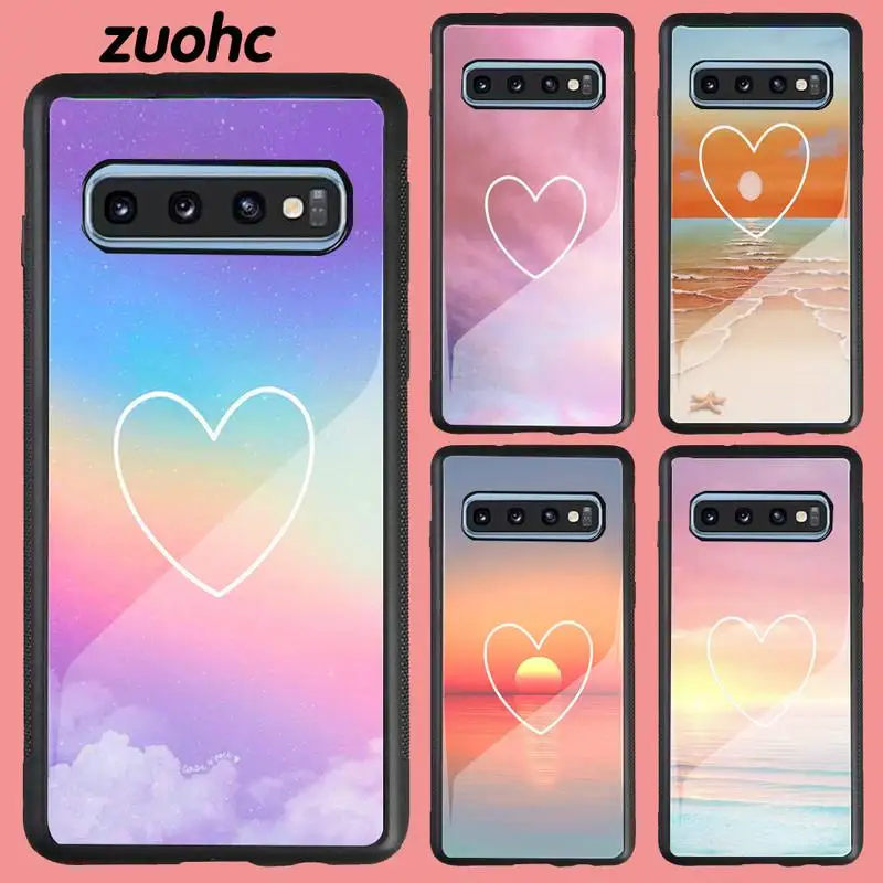 

Heart-Shaped Phone Case For Samsung Note 10 Lite Acrylic Plexiglass Hard Coque Fundas For Samsung Note 20 10 9 8 7 5 Pro ULTRA
