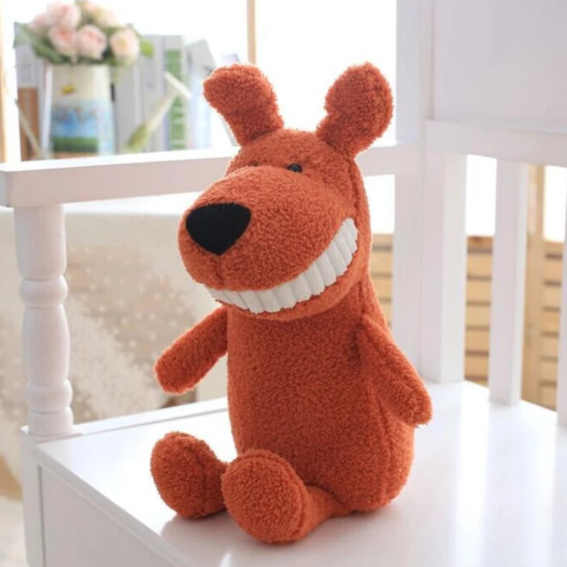 Кукла с большими зубчиками в виде милых животных 25 см Детская плюшевая игрушка