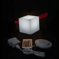 13cm led square night light glowing decorative led cube lumineux for table lamproom mood light decorative 10pcs