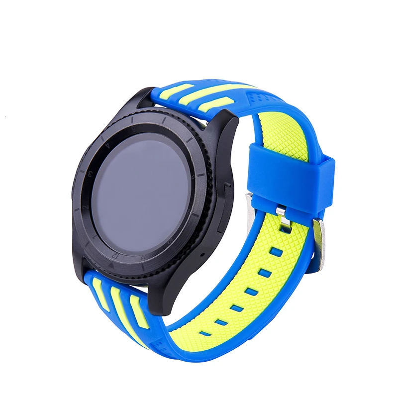 FOHUAS полоса часы ремешок для samsung gear S3 22 мм стальная пряжка наручные Роскошные брендовые новые модные спортивные силиконовый браслет ремешок