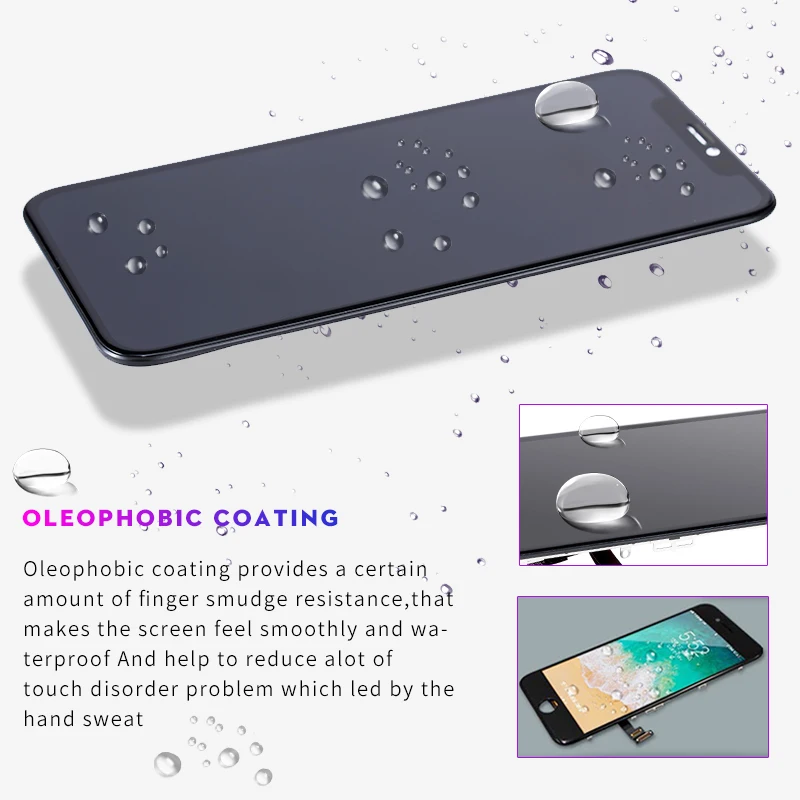 AUMOOK для IPhone X XS XR LCD OLED мягкий AMOLED OEM сенсорный экран дисплей Pantalla 3D дигитайзер в