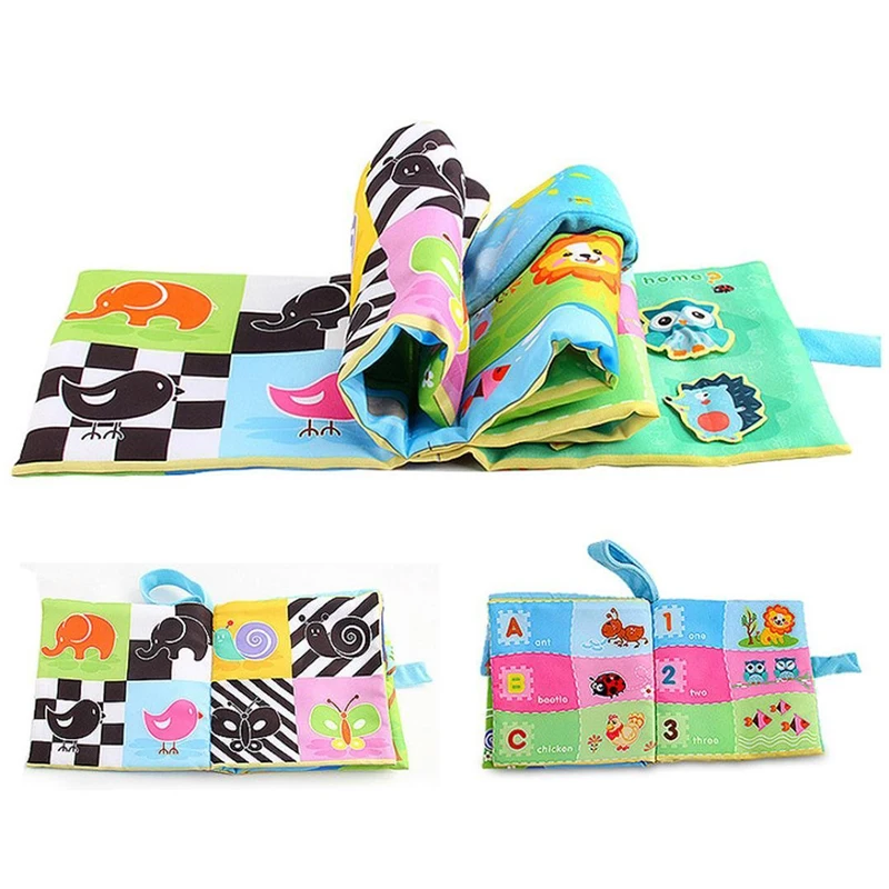 Детские игрушки Погремушки дети ранняя ткань книги Обучение Образование
