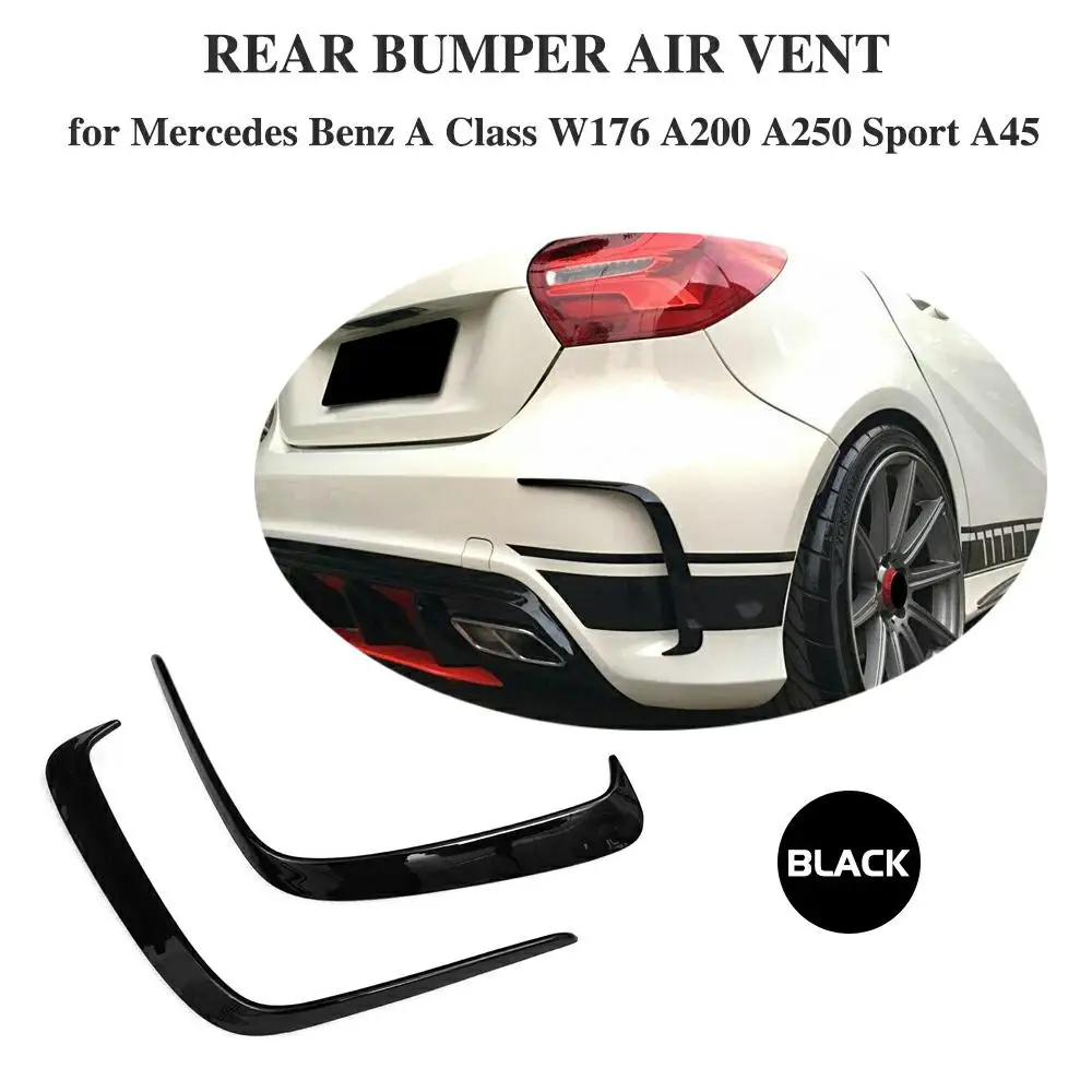 Диффузор для заднего бампера вентиляционная отделка плавники Mercedes Benz A Class W176 A200