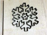 diy snowflake leather craft punch hand tool leave shape die cut knife mould