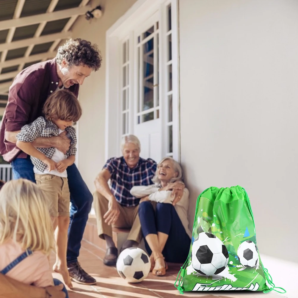 12 шт. нетканые ткани Футбол шнурок Подарочные сумки детский день рождения