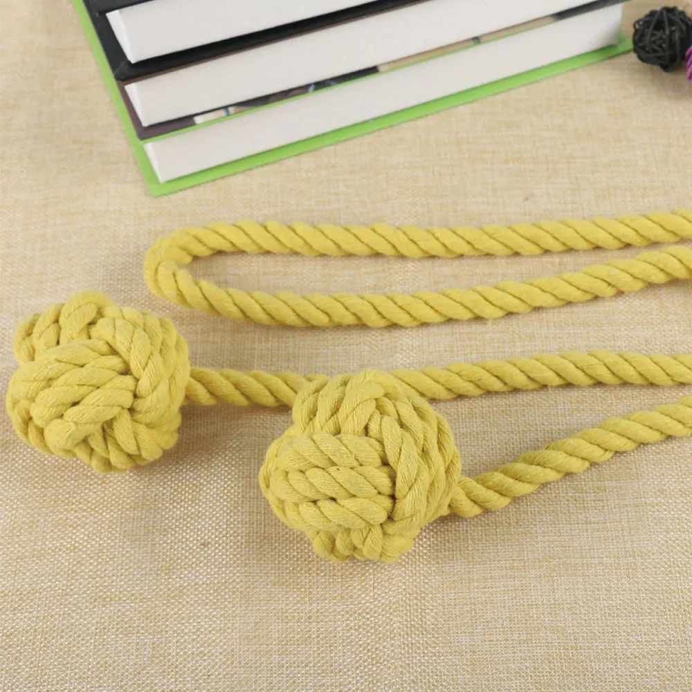 Занавеска из хлопчатобумажной веревки с бретельками и бахромой украшение для