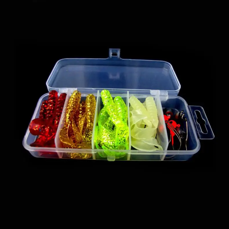 51 шт./лот 5 см Джеркбейт силиконовая приманка в виде рыбы лилихона Мягкая червя