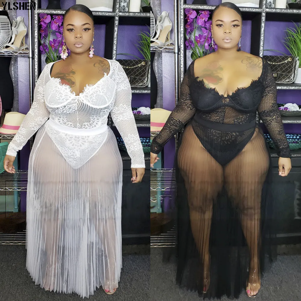 

2 Pieces Set African Dresses for Women Dashiki Mesh Veil African Clothes Robe Africaine Femme 2019 Party Africa Skirt Clothing