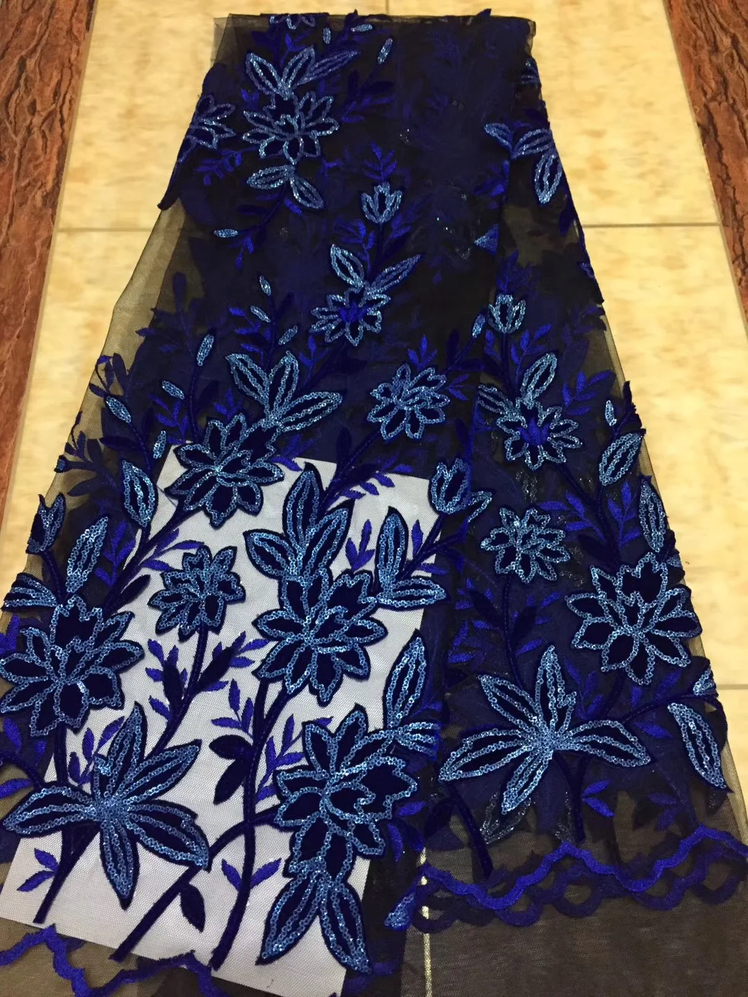 Последние нигерийские французские сетчатые кружевные ткани с вышивкой высокого