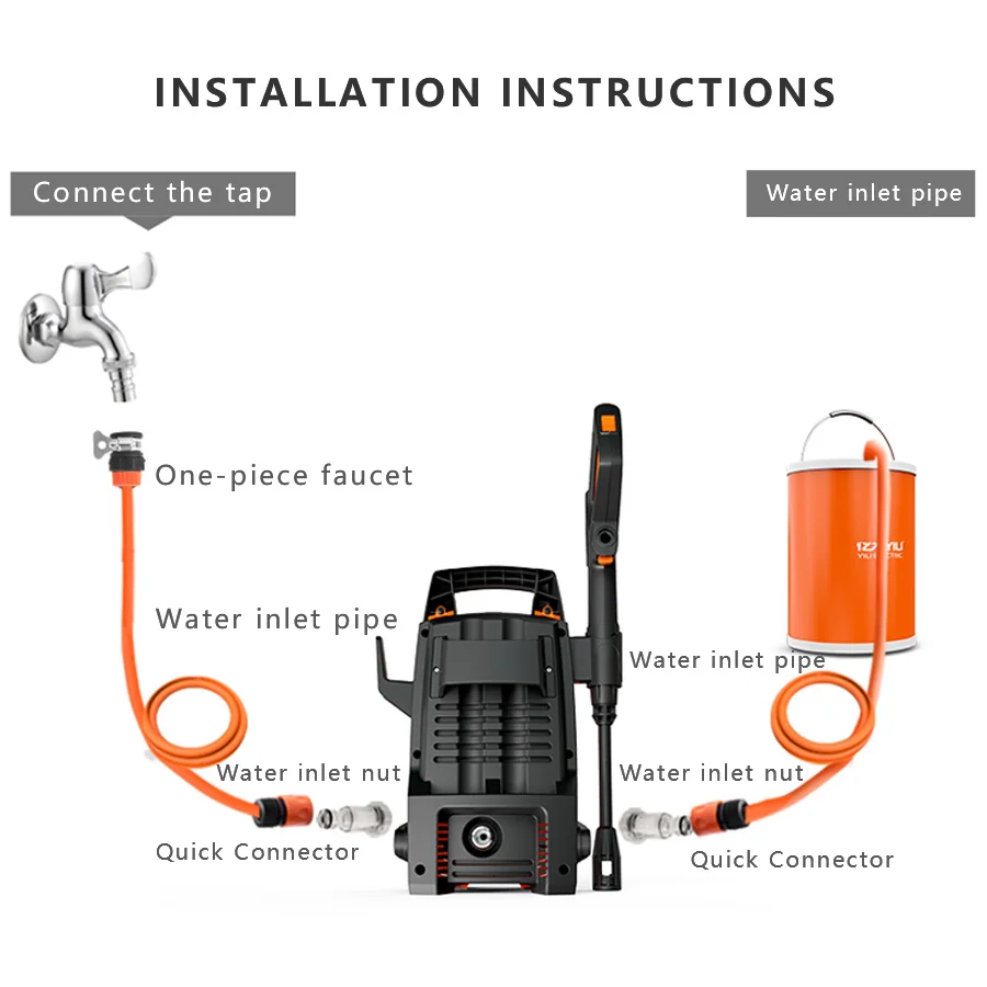 

50Hz CE Certification High Pressure Car Washer Machine Washer Foam Gun