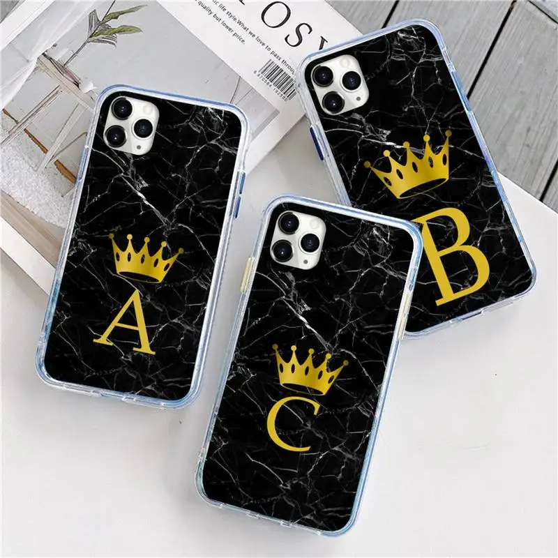 

Marble letters Pattern Phone Case For iphone 12 5 5s 5c se 6 6s 7 8 plus x xs xr 11 pro max mini