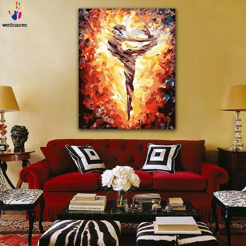 DIY картинки для раскраски по номерам с цветами прыжки балетная девушка