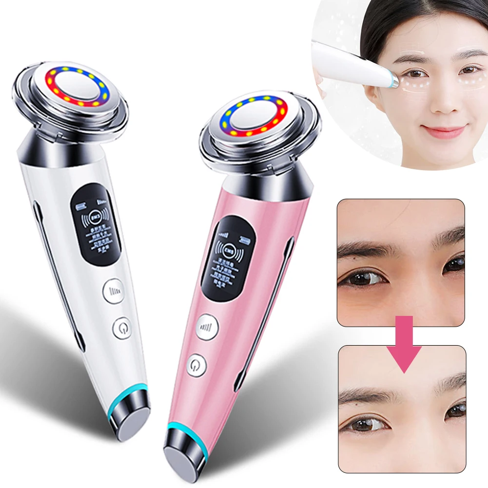 

Face Massager Skin Rejuvenation Radio Mesotherapy LED Facial Lifting Beauty Vibration Wrinkle Removal Anti Aging Radio Frequency